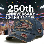 US 250th Anniversary Denim Hat — Celebrate 1776–2026