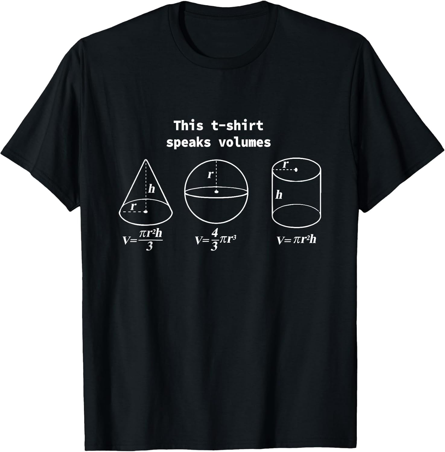 This T-Shirt Speaks Volumes Funny Maths Science Geeky Pun T-Shirt Unisex T-shirt, Sweatshirt, Hoodie, Long Sleeve Tee