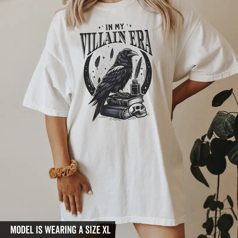 In My Villajn Era Shirt Morally Grey Shirt Bookish Shirt Bookish Things Romantasy Book Lover Gift Whimsigoth Shirt Dark Academia Clothingstyle{n002}2