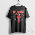 Officials Nurse Its A Work Of Heart Texas Tech Red Raiders Logo Premium T Shirts