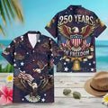 Hot USA 250th Anniversary Eagle 1776-2026 Hawaii Shirt 250 Years Of Independence Day Gift Dad Father's Day Gifts America Shirts