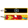 'Iron Man' Embroidered Metal Keychain