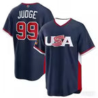 USA Baseball Jersey Judge 99 Men's Navy WBC Baseball Shirt Short Sleeve Fan Version Sportswear 2026 New