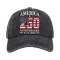 Vintage Adjustable America 250 Hat 250 Anniversary Baseball Cap Celebrating Independence Day