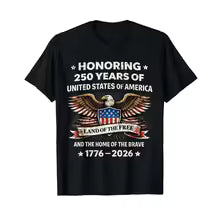 American 250th Anniversary 1776 2026 Patriotic Bald Eagle T Shirt For Men Summer USA Flag Liberty Bell Classic Short Sleeve Tops