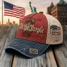 U.S. 250th Anniversary Baseball Cap Adjustable America 250 Anniversary USA Hat Patriotic Veterans Hats
