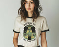 Beam Me Up, This Place Sucks Funny Alien Ringer T-Shirt