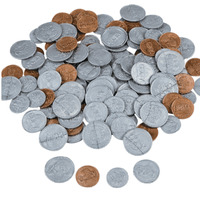 Plastic Play Coins (144/package) 5¢ each