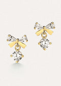 Crystal Bow Stud Earrings