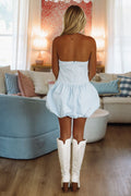 Bounce Back Mini Dress - Blue