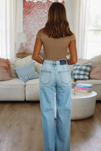 Mocha Cream Top - Brown