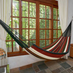 Unique Striped Mayan Hammock Single 'Mother Earth'