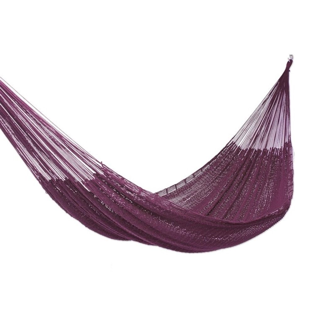 Oversized Mulberry Cotton hammock Triple 'Uxmal Mulberry'