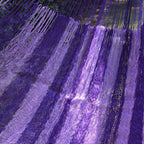Lilac Striped Double Nylon Hammock from Mexico 'Lilac Blossom'