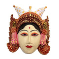 Hand-Painted Wood Wall Sculpture of Balinese Royalty 'Tapel Kraton'