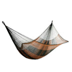 Nylon Rope Hammock in Moss Green and Copper Single Mexico 'Copper Mountain'