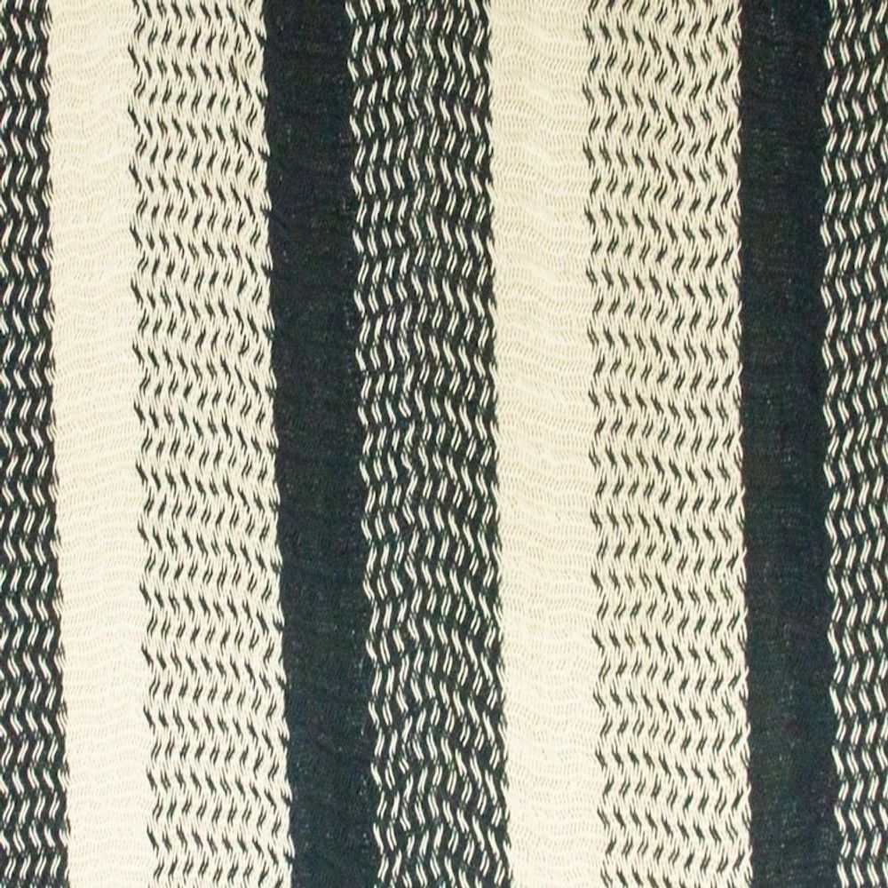 Handwoven Double Hammock in Black and Natural from Mexico 'Night Stripes'