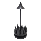 Artisan Crafted Jempinis Wood Jewelry Holder 'Black Umbrella'