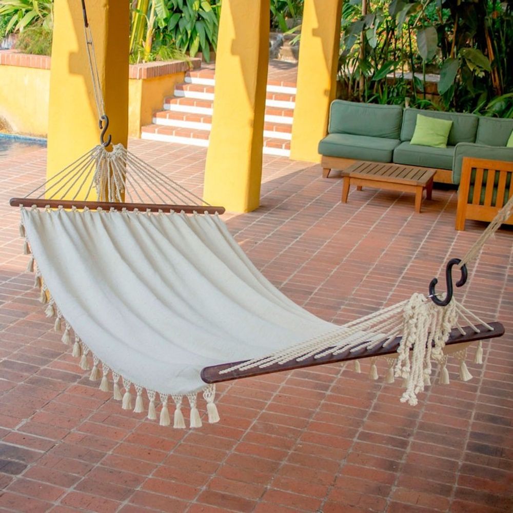 Fair Trade Mayan Cotton Hammock Single 'Take Me to the Sky'