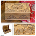 Handcrafted Wood Jewelry Box 'Camel'
