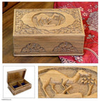 Handcrafted Wood Jewelry Box 'Camel'