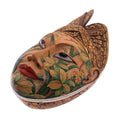 Wood jewelry box 'Flower Man of Bali'