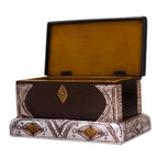 Sese Wood and Aluminum Plated Jewelry Box 'Royal Jewels'