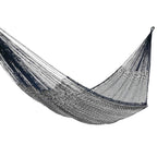Handcrafted Cotton Striped Rope Hammock from Mexico Double 'Ocean Waves'