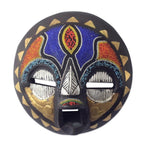 African Bridal Beaded Mask Crafted by Hand 'Sadaki'