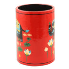 Papier Mache Elephant-Motif Pen Holder 'Tale of the River'