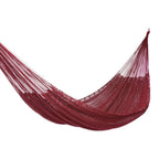 Maya Style Cotton Rope Hammock Double 'Uxmal Mulberry'