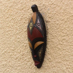 Baule-Inspired African Wood Mask from Ghana 'Baule Style'