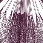Burgundy Tasseled Cotton Hammock Double From Mexico 'Veranda Dreams in Bordeaux'