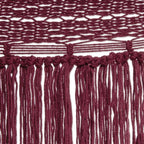 Cotton Rope Hammock in Wine Triple from Mexico 'Wine Cascade'
