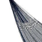 Handcrafted Cotton Striped Rope Hammock from Mexico Double 'Ocean Waves'