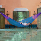 Artisan Crafted Striped Mayan Hammock Single 'Royal Pheasant'