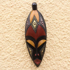 Baule-Inspired African Wood Mask from Ghana 'Baule Style'