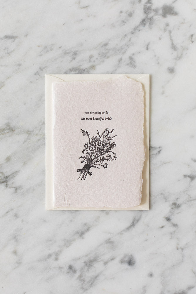Most beautiful bride Card