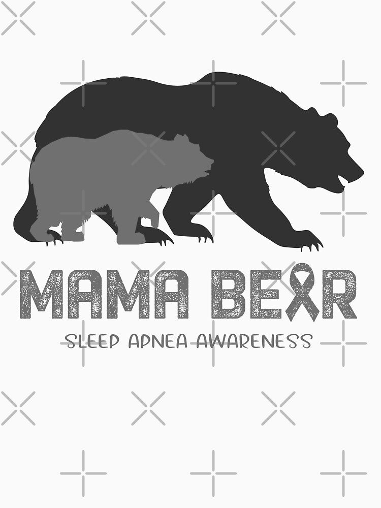 Sleep Apnea Awareness Mama Bear Support Sleep Apnea by Victormoratalla Unisex T-shirt, Sweatshirt, Hoodie, Long Sleeve Tee