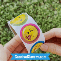 Emoji Sticker Roll (100/roll) 3¢ each