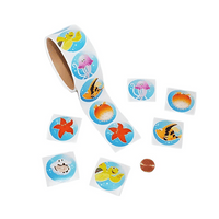 Sea Life Sticker Roll (100 stickers per roll) 3¢ each