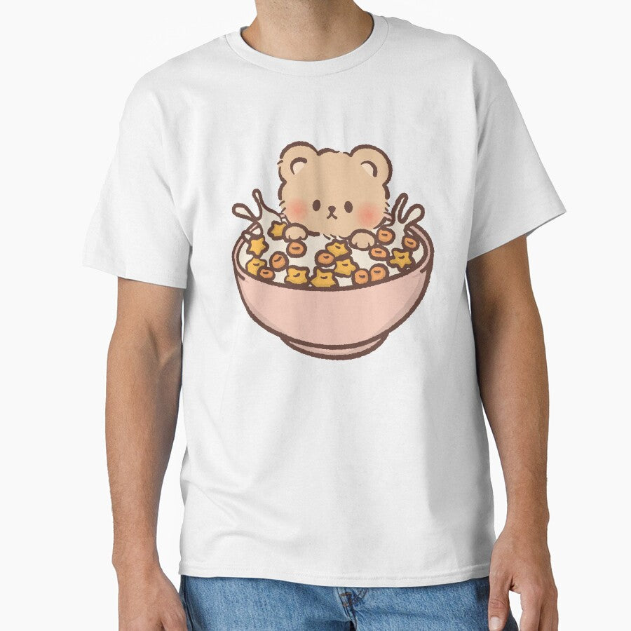 Cute Bear in Cereal Bowl by NadirJArt Unisex T-shirt, Sweatshirt, Hoodie, Long Sleeve Tee