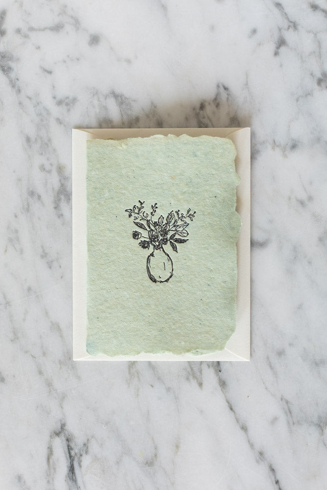 Vase with flowers Card