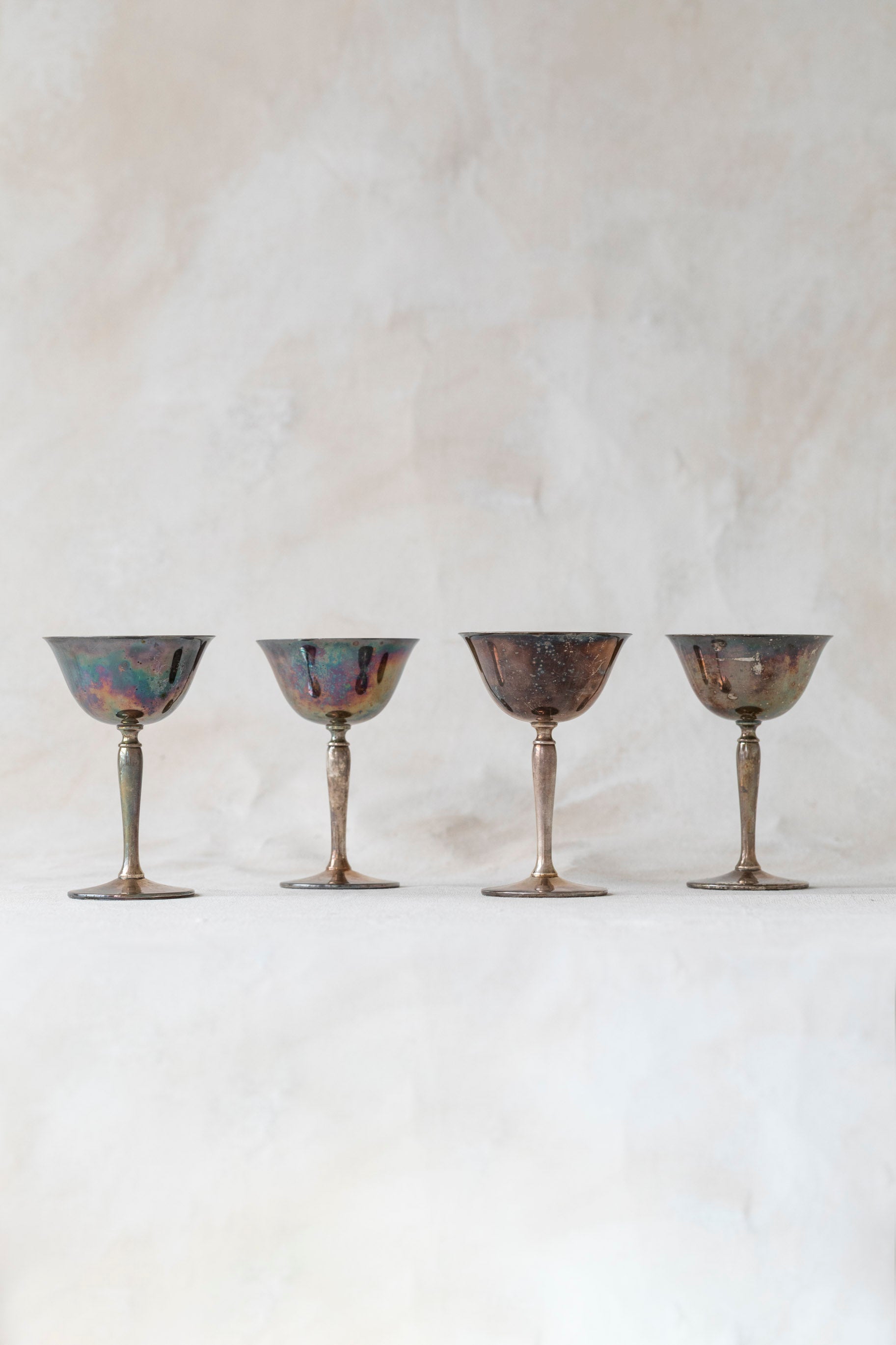 Vintage Silver Coupe Set