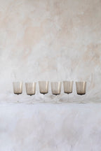 Vintage Blown Crystal Wine Glasses