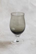 Vintage MCM Smokey Wine Goblets